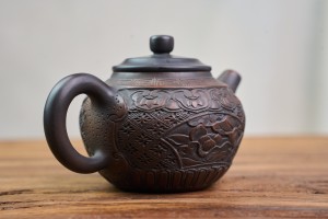 Чайник #2128, "Лотосовая броня", 260 мл., циньчжоуская керамика, Чайники