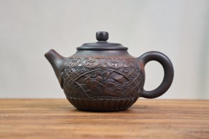 Чайник #2128, "Лотосовая броня", 260 мл., циньчжоуская керамика, Чайники