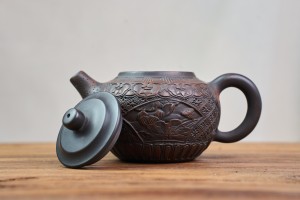Чайник #2128, "Лотосовая броня", 260 мл., циньчжоуская керамика, Чайники