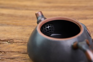 Чайник #2130, "Тёмная ветвь", 210 мл., циньчжоуская керамика, Чайники