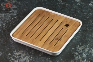 Чабань #126, 20.5x20.5x2.5 см., бамбук-пластик купить в Минске, Посуда