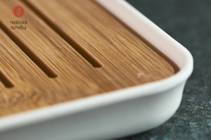 Чабань #126, 20.5x20.5x2.5 см., бамбук-пластик купить в Минске, Посуда