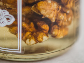 Мёд натуральный с грецкими орехами, 240 г. купить в Минске, Мёд
