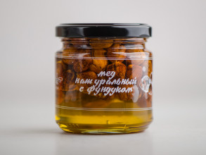 Мёд натуральный лесной с фундуком, 240 г. купить в Минске, Мёд