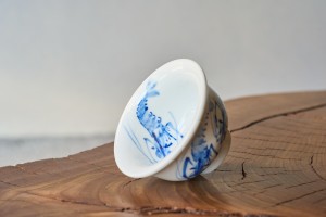 Пиала #2338, "Синие креветки", 120 мл., фарфор, Пиалы