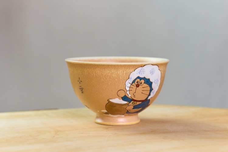 Пиала #2385, "Снежный кот", 90 мл., цзиндэчжэньская керамика купить в Минске, Пиалы