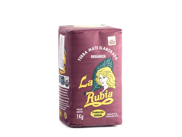 Йерба Мате "La Rubia", Organica, Парагвай, 1000 г. купить в Минске, Парагвай