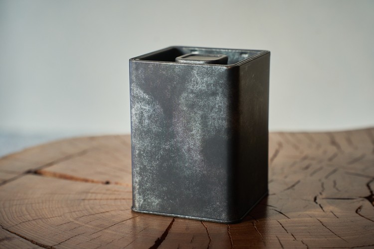 Баночка #267,серая, 8.5*8.5*11.5 см., металл купить в Минске, Баночки и чайницы