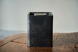 Баночка #268, серая, 10.5*10.5*13 см., металл купить в Минске, Баночки и чайницы