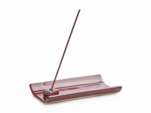 Керамическая подставка для благовоний YUKARI plate brown купить в Минске, Благовония (Сян Дао)