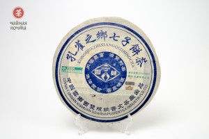 "Кун Цюэ Чжи Сян Шэн", ф-ка Пу Вэнь, 2005г, 400г, Шэн пуэр (зеленый)