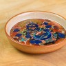 Чабань #292, "Великое Чёрное Небо", 16х3.5 см, черепок сабони (огнеупорная глина), дровяной обжиг купить в Минске, Чабани (чайные столики)