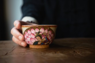Пиала “Танец в лотосах”  #2161, 130 мл., керамика  купить в Минске, Пиалы