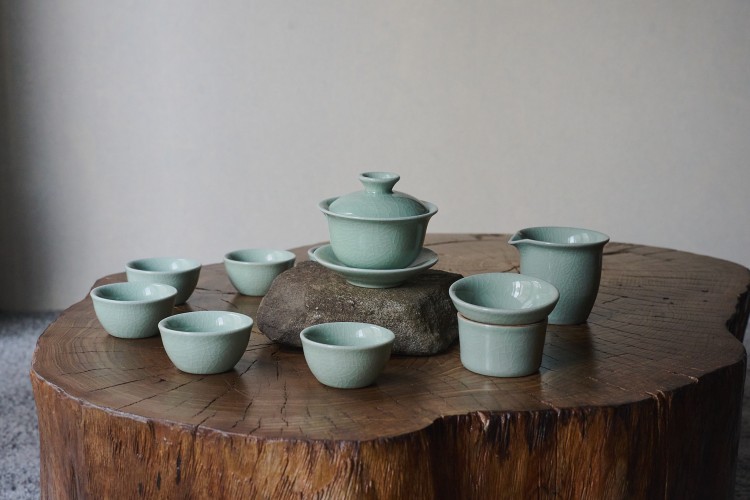 Набор посуды подарочный #251, керамика Кракелюр, 10 предметов. купить в Минске, Наборы посуды