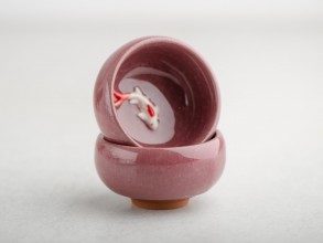 Пиала #1564, &quot;Карп&quot; 45 мл., обливная керамика купить в Минске, Посуда -20% (код на главной)