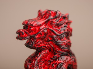 Фигурка в ассортименте #461, &quot;Дракон&quot; (красный, золотой, белый), гипс 10х8,5х5,5 см. купить в Минске, Фигурки на чабань