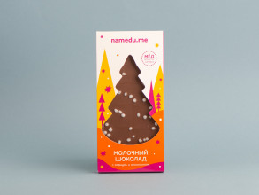 Шоколад на меду, Молочный с корицей и апельсином, 46% какао, 70 г. купить в Минске, Шоколад без сахара