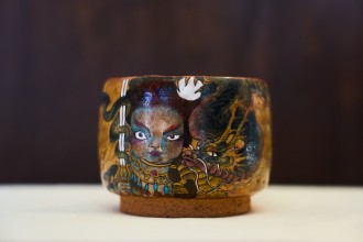 Пиала &quot;Кали и дракон&quot; #2166, 220 мл., керамика       купить в Минске, Пиалы