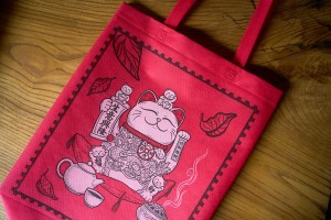 Сумка-шоппер  с котиком "Чайная Почта", 43х35х12 см. купить в Минске, Мешочки и чехлы