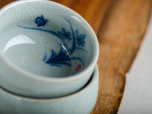 Пиала #1901, 50 мл., &quot;Колотый лёд, бабочка&quot;, керамика купить в Минске, Посуда месяца