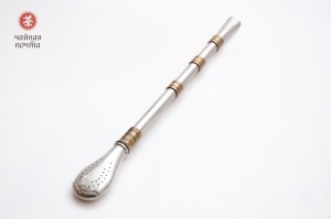 Бомбижья (бомбилья) для мате #23, 20 см., нержавеющая сталь купить в Минске, Бомбижьи (бомбильи)