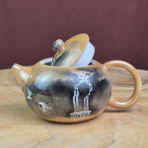 Чайник #2101, 190 мл., фарфор дровяного обжига, Чайники