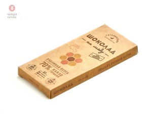 Шоколад на меду, Пчелиная перга, 70% какао, без сахара, 45 г. купить в Минске, Шоколад без сахара