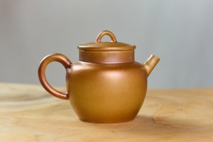 Чайник #2105, "Золотое зерно", 90 мл., фарфор дровяного обжига, Чайники