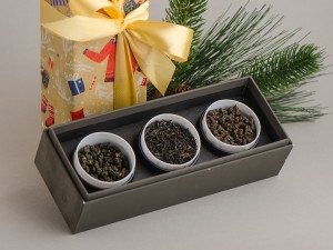 Набор чая с баночками "Уютный НГ" (Красный чай, прогретый улун и ГАБА) купить в Минске, Наборы чаев