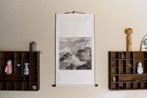 Свиток для чайной церемонии Деревня в горной дымке купить в Минске, Свитки с живописью