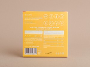 Шоколад Amavi «Белый на кешью молоке БАНАНОВЫЙ коктейль» 50 г. купить в Минске, Шоколад без сахара