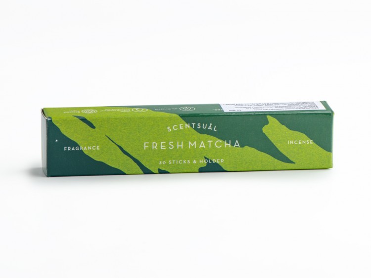 Японское благовоние Scentsual Fresh Matcha (Матча + жасмин), 30 штук + подставка купить в Минске, Японские