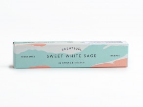 Японское благовоние Scentsual Sweet White Sage (Белый шалфей, лайм, кедр), 30 штук + подставка купить в Минске, Японские