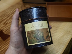 Подарочная упаковка для чая "Ласточки и Лотосы", 2 банки, пакет.  купить в Минске, Упаковка