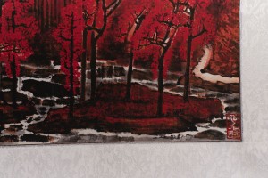 Свиток для чайной церемонии Красные горы, тихая деревня купить в Минске, Свитки с живописью