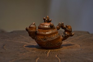 Чайник #2196, 190 мл., исинская глина, Чайники из исинской глины