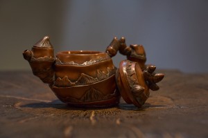 Чайник #2196, 190 мл., исинская глина, Чайники из исинской глины