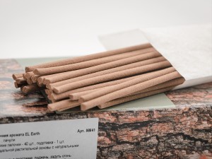 Японское благовоние Elemense EARTH (Ветивер, кипарис, пачули), 40 штук, подставка купить в Минске, Японские