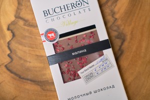 Шоколад"BUCHERON", молочный с кусочками малины, 85 г. купить в Минске, Мед, шоколад, батончики