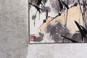 Свиток для чайной церемонии Журавли среди лотосов купить в Минске, Свитки с живописью