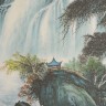 Свиток для чайной церемонии Беседка у шумной реки купить в Минске, Свитки с живописью