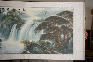 Свиток для чайной церемонии Беседка у шумной реки купить в Минске, Свитки с живописью