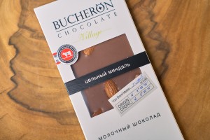 Шоколад"BUCHERON", молочный с цельным миндалем, 85 г. купить в Минске, Мед, шоколад, батончики