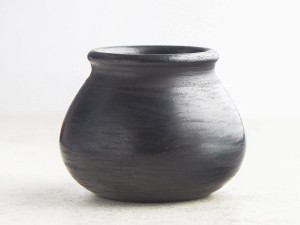Гальета (калабас, калебас) #361, 200 мл., чернодымленная керамика, Мате