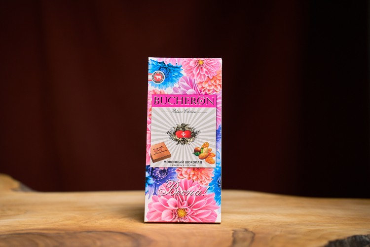 Шоколад"BUCHERON", молочный с изюмом и орехами, 85 г. купить в Минске, Мед, шоколад, батончики