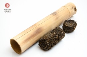 Шэн пуэр "Бу Лан Шань" в бамбуковом стволе, 2016 г., 500 г. купить в Минске, Шэн пуэр (зеленый)