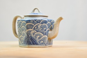 Чайник #2157, 160 мл., цзиндэчжэньская керамика, ручная роспись, Чайники
