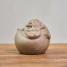 Фигурка #583, "Смеющийся монах", глина, 6.5х6.5 см купить в Минске, Фигурки на чабань