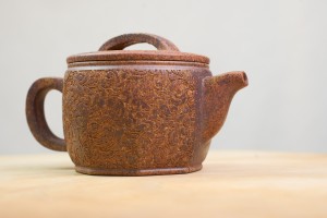 Чайник #2161, "Резная крепость", 250 мл., глина, Чайники