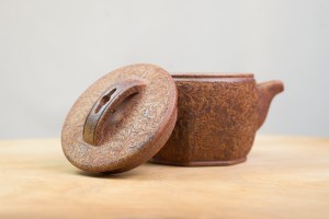 Чайник #2161, "Резная крепость", 250 мл., глина, Чайники